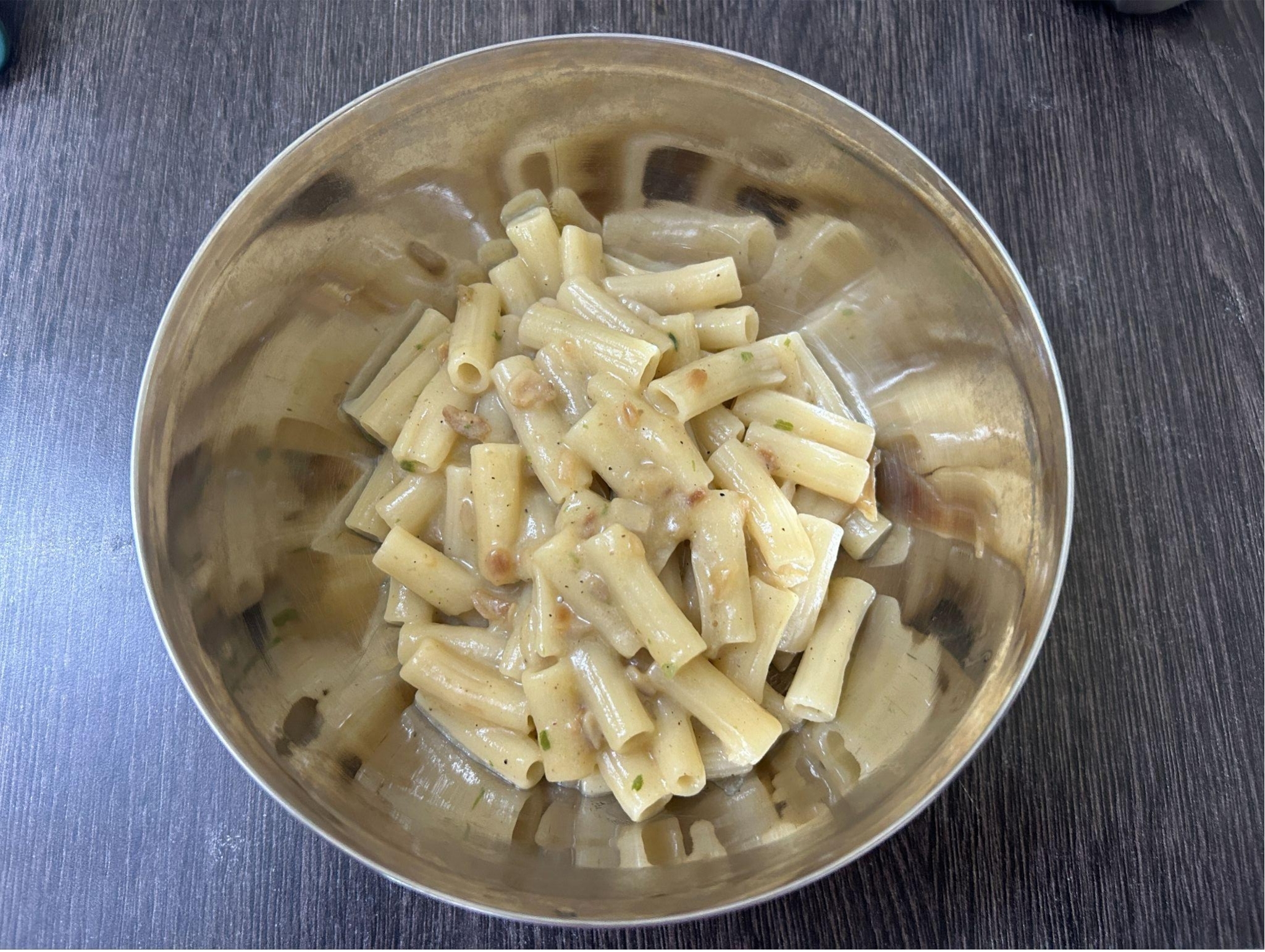 インドのクリームパスタの完成形