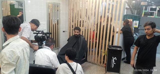 インド現地撮影の様子